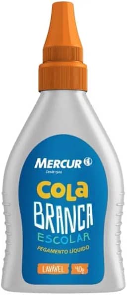 Cola Branca Escolar 40g Mercur