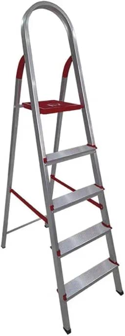 Escada de Alumínio 5 Degraus Linha Prática