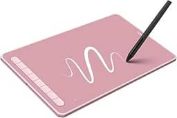 XPPen Deco L Mesa Digitalizadora 10 x 6 Polegadas, Tablet Desenho, com Caneta X3 de 8192 Níveis de Pressão, sem Bateria e 8 Teclas de Atalho, para Chrome, Windows 11, Linux, Mac e Android (Rosa)