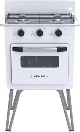 FOGAO A GAS GEMINI 2 Q VETRO BRANCO GAS GLP