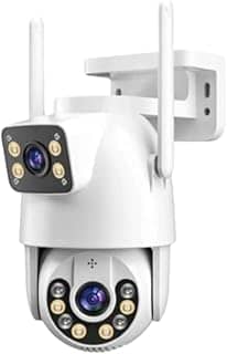 Câmera de segurança IP WiFi Full HD YOOSEE 9697 – 2 lentes com visão noturna e microfone – Câmera de segurança Wi-Fi externa – Ideal para vigilância e segurança residencial