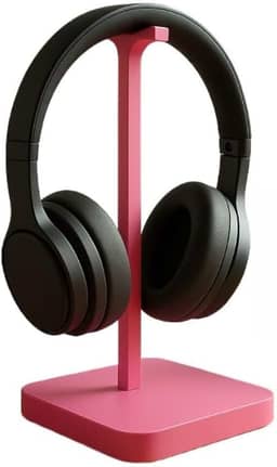 Suporte de Mesa para Fone Headset Gamer Universal Elegante Minimalista,suporte headset(Suporte de Headset Rosa)