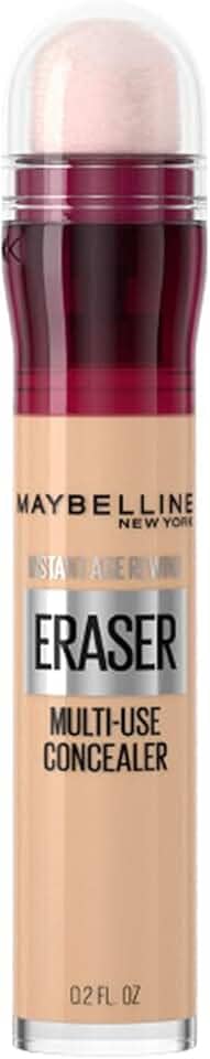 Maybelline NY Instant Age Rewind Corretivo Líquido, Multiuso que Corrige Olheiras e Linhas Finas, Contorna e Ilumina, Alta Cobertura e Fórmula Vegana, Cor 120 Light, 6ml
