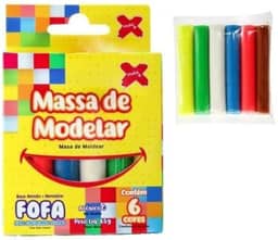 Massinha de Modelar, Fofa, 06 Cores, 90 g, Make+