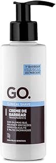 GO. Man Creme De Barbear Transparente Clinical Com Enzimas Cicatrizantes Anti Foliculite Pelos Encravados E Vermelhidão Go Man