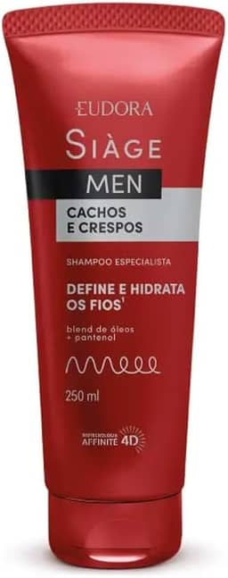 Eudora, EUDORA SIAGE MEN SHAMPOO CACHOS E CRESPOS 250ml