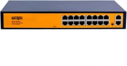 Haiz Switch Poe Smart 16 Portas Gigabit + 02 Portas Uplink Gigabit 10/100/1000 HZ-1016GBPOE