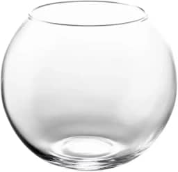 Aquário Redondo 5 Litros Terrário Vidro Grosso Decoração Enfeite Casa