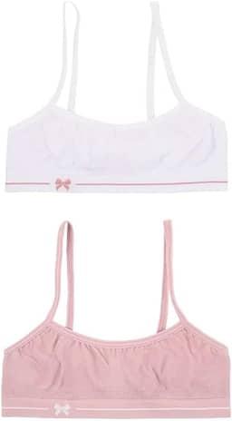 Kit 2 Top DelRio Kids Infantil Feminino Sem Costura Microfibra