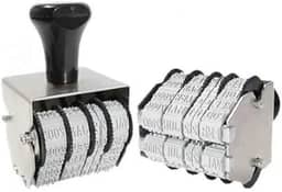 Carimbo Datador Duplo Sobreposto 5mm Com VAL/FAB 36051