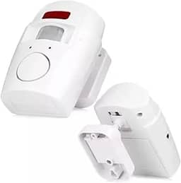 Alarme Sem Fio Residencial com Sensor de Movimento, Sirene e 2 Controles Remotos