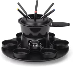 Conjunto para Fondue Forma Inox Lugano Carroussel Preto - 18 peças