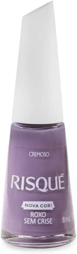 Risqué Esmalte Roxo Sem Crise Cremoso 8Ml