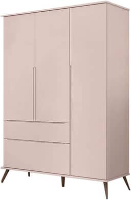Guarda Roupa Infantil Melinda 3 Portas Com Cava Para Abertura e 2 Gavetas Phoenix Baby