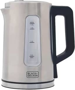 BLACK+DECKER Chaleira Elétrica 220 V, Inox, Programável, Capacidade de 1,7 L, com Controle de Temperatura, Modelo KEPG-B2