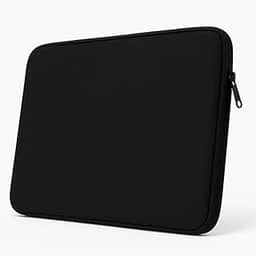 Capa Para Notebook 15.6 Polegadas Neoprene Preta Impermeável Com Zíper - Proteção Antirrisco Portátil Para Viagem Trabalho Dia a Dia (PRETO)