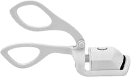 Curvador Modelador De Cílios Curvex Elétrico Aquecido Térmico, Recarregável Por USB 2 Níveis De Aquecimento Com Almofada De Silicone De Aquecimento Sensível (Branco)