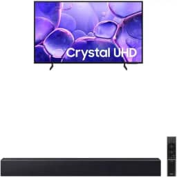 Samsung Combo Smart TV 85" Crystal UHD 4K U8100F + Soundbar HW-B450F