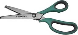 Tesoura De Picotar Escalope Ondulada Ondas Tecido Papel Profissional Tamanho 9' (23 cm) - Proporciona Cortes Perfeitos Em Tecidos E Materiais Diversos, Aliando Resistência