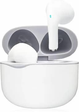 Fone De Ouvido Sem Fio Bluetooth 5.3 Compatível Todos Celulares Com Microfone e Redução de Ruído Wireless Academia Corrida Musicas Graves Potentes Controle Touch Linha Premium FNBT-10