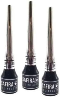 Delineador Líquido Safira 3.5ml – Alta Pigmentação, Secagem Rápida, Traço Fino e Preciso, Longa Duração