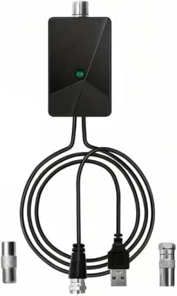 Amplificador de antena de TV digital igh Gain – para TV 4K gratuita para uso interno e externo, suporta DTMB DVB-T