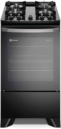 Fogão Electrolux 4 bocas Efficient com PerfectCook Preto (FE4GP) Bivolt