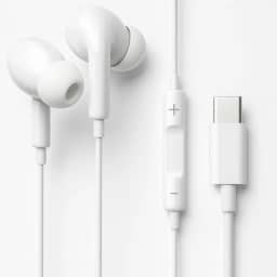 Fones De Ouvido Com Fio Tipo C Intra Auricular Microfone Integrado Compativel iPhone 15 15 Pro 15 Pro Max 16 16 Pro Max Com Fio Fones Estéreo Compatíveis ANDROID LG Qualidade Premium