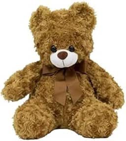 Urso Marrom Com Laço Marrom 50cm - Pelúcia