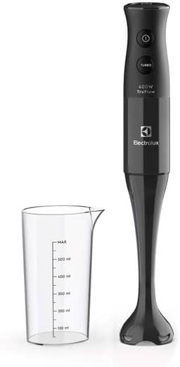 Mixer de mão Electrolux Preto 400W com Tecnologia TruFlow 1 velocidade função turbo EIB05 127V