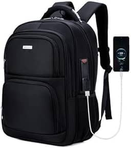 Mochila Grande Masculina Feminina Notebook Executiva Anti Furto Impermeável Escolar Faculdade Passeio Trabalho Viagem Alça com Cabo De Aço Saída Usb Saída Fone de Ouvido