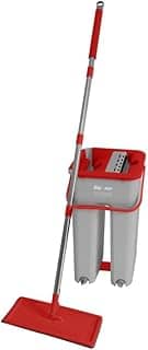 WAP Vassoura MOP com Balde MOP DUPLO COMPACTO Multiuso, Lava e Seca, com Refil de Microfibra, 8 Litros