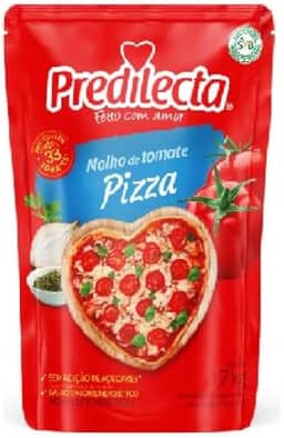 Molho de tomate para pizza Predilecta sem glúten em sachê 1.7 kg (1)