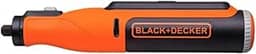 BLACK+DECKER Micro Retífica à Bateria, com 35 Acessórios, Ideal para Trabalhos de Cortes e Lixamentos, Modelo BCRT8K35, 8V