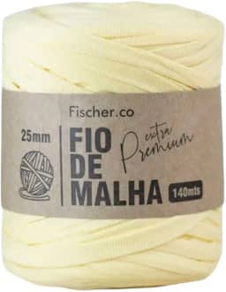 Fio de Malha Extra Premium Fischer 25mm x Rolo com 140m (05 AMARELO BEBE)