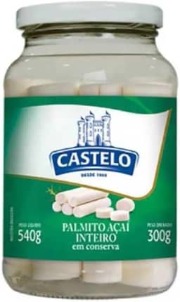 Castelo Alimentos Palmito Açaí Inteiro 300g