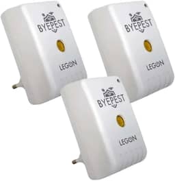 3 Repelente Eletrônico Ultrassônico Espanta Ratos Morcego Pragas Byepest 200m² Livre de Química Odor Sem Veneno