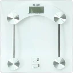 Balança Digital Corporal de Banheiro Alta Precisão Fitness, Suporta até 180kg - Com Display LED