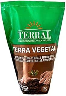 Terra Adubada Vegetal Terral Pacote com 2kg