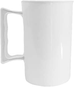 Kit 30 Copos Acrílico Liso Para Chopp 350ml Caneca Para Cerveja Com Alça (Branco)