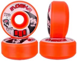 Roda Moska Skate Rock 55mm Laranja Dureza 53D