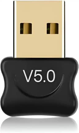 Adaptador Bluetooth 5.0 USB Receptor Dongle Para PC e Notebook Compatível Com Fone De Ouvido Mouse Teclado Windows Linux