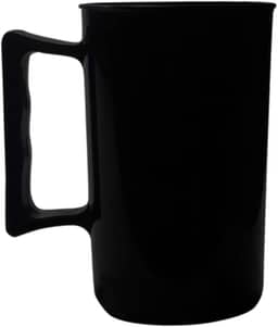 Kit 30 Copos Acrílico Liso Para Chopp 350ml Caneca Para Cerveja Com Alça (Preto)