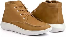 Bota Masculina de Inverno em Couro Forrada com Lã Imperméavel - San Martin