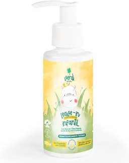 Leave In Creme de Pentear Infantil Natural com blend de 7 Óleos essenciais e Extrato de Aloe Vera e Camomila + Pantenol
