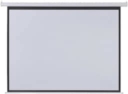 Tela De Projeção Elétrica 2,03X1,52M 100 Polegadas Com Controle Remoto 110V - AC350, Multilaser, Branco