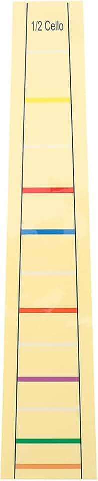 Marcadores Práticos de Traste de Violoncelo, Escala Fácil de Entender, Aprenda Violoncelo Com Facilidade, Tamanho 1/4 (1/2)