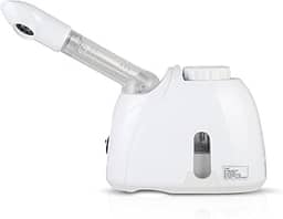 LiveGo Vaporizador facial, vaporizador nano iônico quente com braço extensível e pulverizador rotativo de 360°, vaporizador profissional para limpeza profunda facial doméstica, umidificador facial adequado para salão e spa