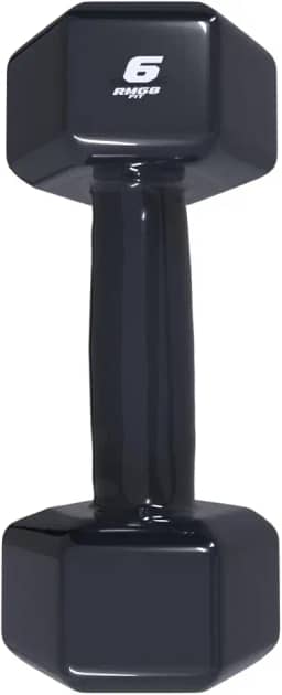 HALTER 6KG EMBORRACHADO SEXTAVADO PRETO