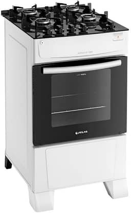 Fogão Atlas 4 Bocas branco Mônaco Top Glass com Acendimento automático - Bivolt